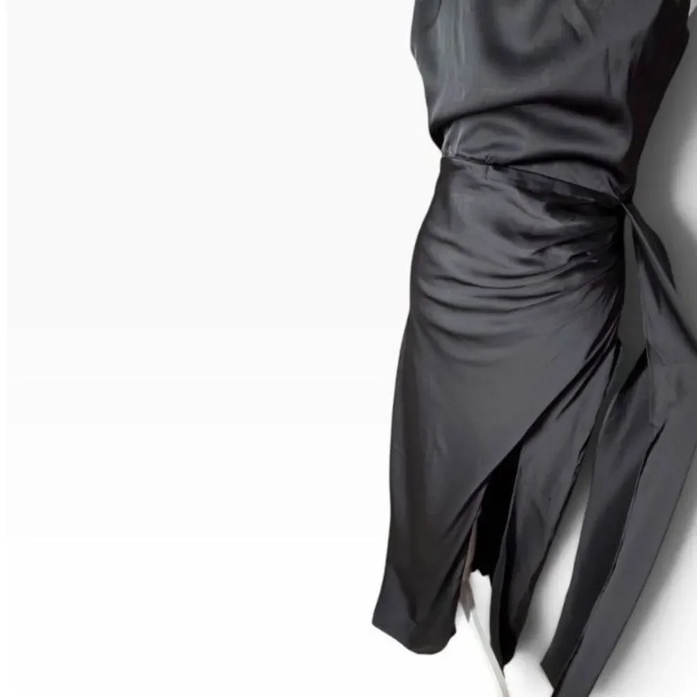 Lulus Black Spaghetti Strap Dress Medium_2
